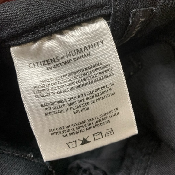 CITIZENS OF HUMANITY (Aritzia) Carlie Skinny Jeans With Pockets Black Size 26 - Picture 9 of 15